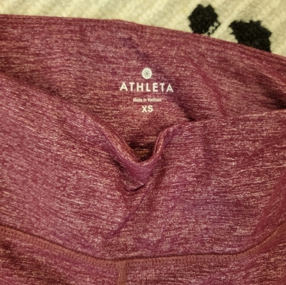 Athleta size‎ XS Burgundy Leggings NWOT - Picture 2 of 6